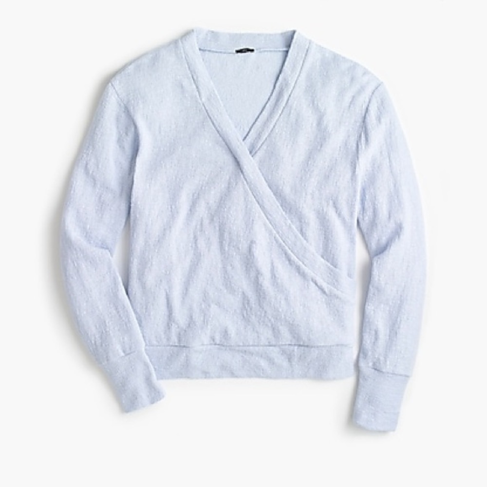 J Crew Faux wrap top